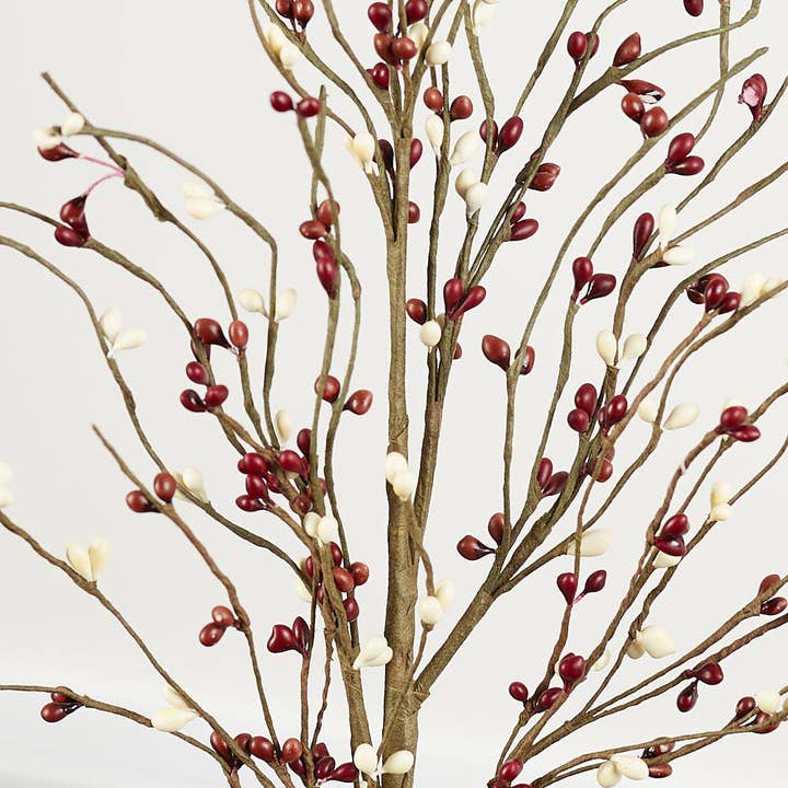 Factory Direct Craft – wholesale Artificial flowers – 25" Fall Color Pip Berry Spray - Select Color 5