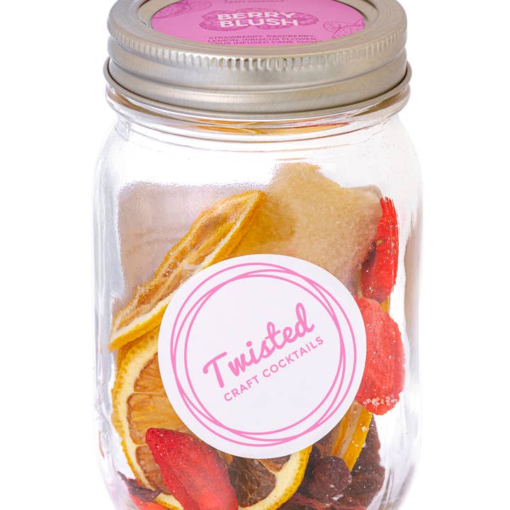 Twisted Craft Cocktails - Wholesale DIY Drink Kit - Berry Blush Craft Cocktail Jar2