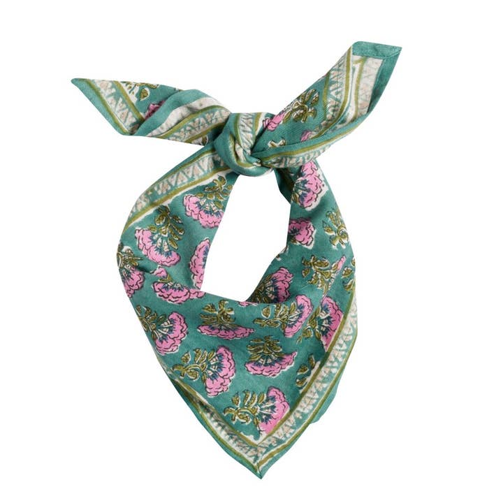 Foulard Indien Enfant - Namaste Vert pour la vente par Bonheur du Jour