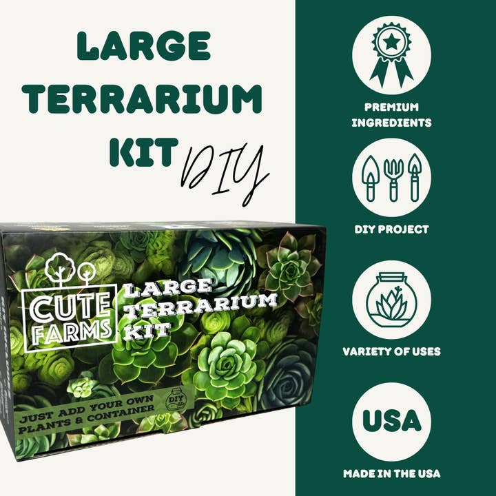 Cute Farms - Wholesale DIY Craft Kit - Large Terrarium Kit