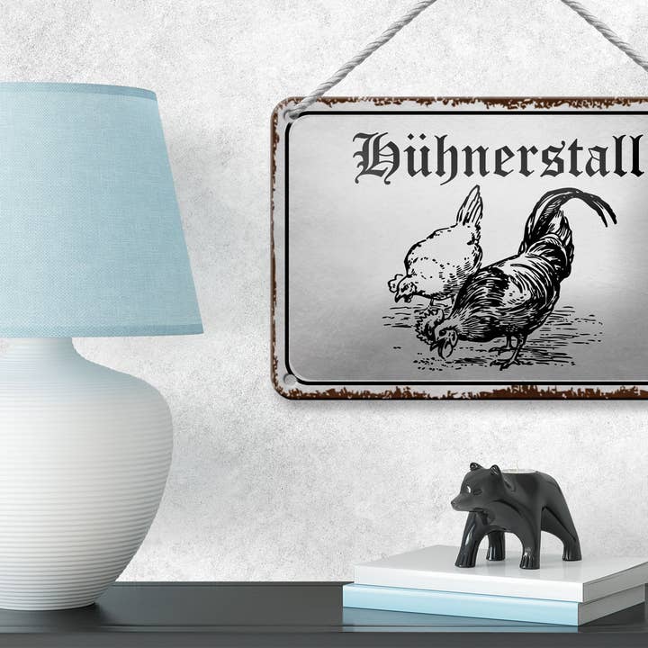 Femer – wholesale Skylt – Tenn skylt not 18x12cm hönshus kyckling gård