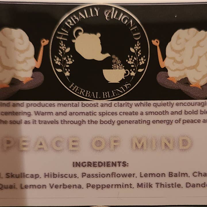 Peace Of Mind Tea for wholesale by Aligned Herbally