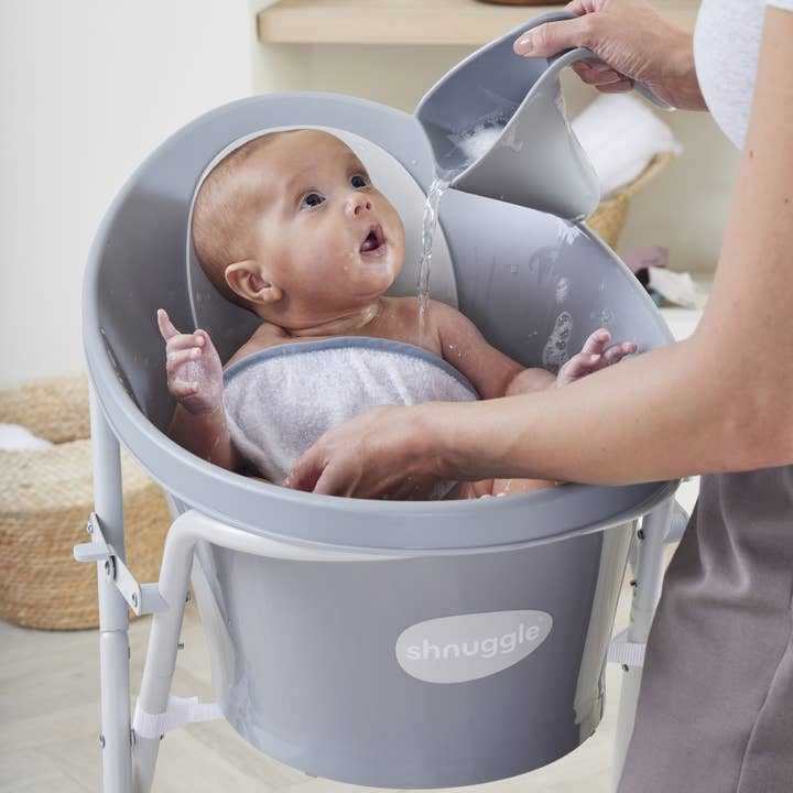 Nattou & Shnuggle by M4A - Wholesale Baby Bath Tub - Kids & Baby - Shnuggle Baby Bath | Newborn baby bath Support with Bum Bump | Compact Bathtub for babies | Bath Seat Suitable from Birth