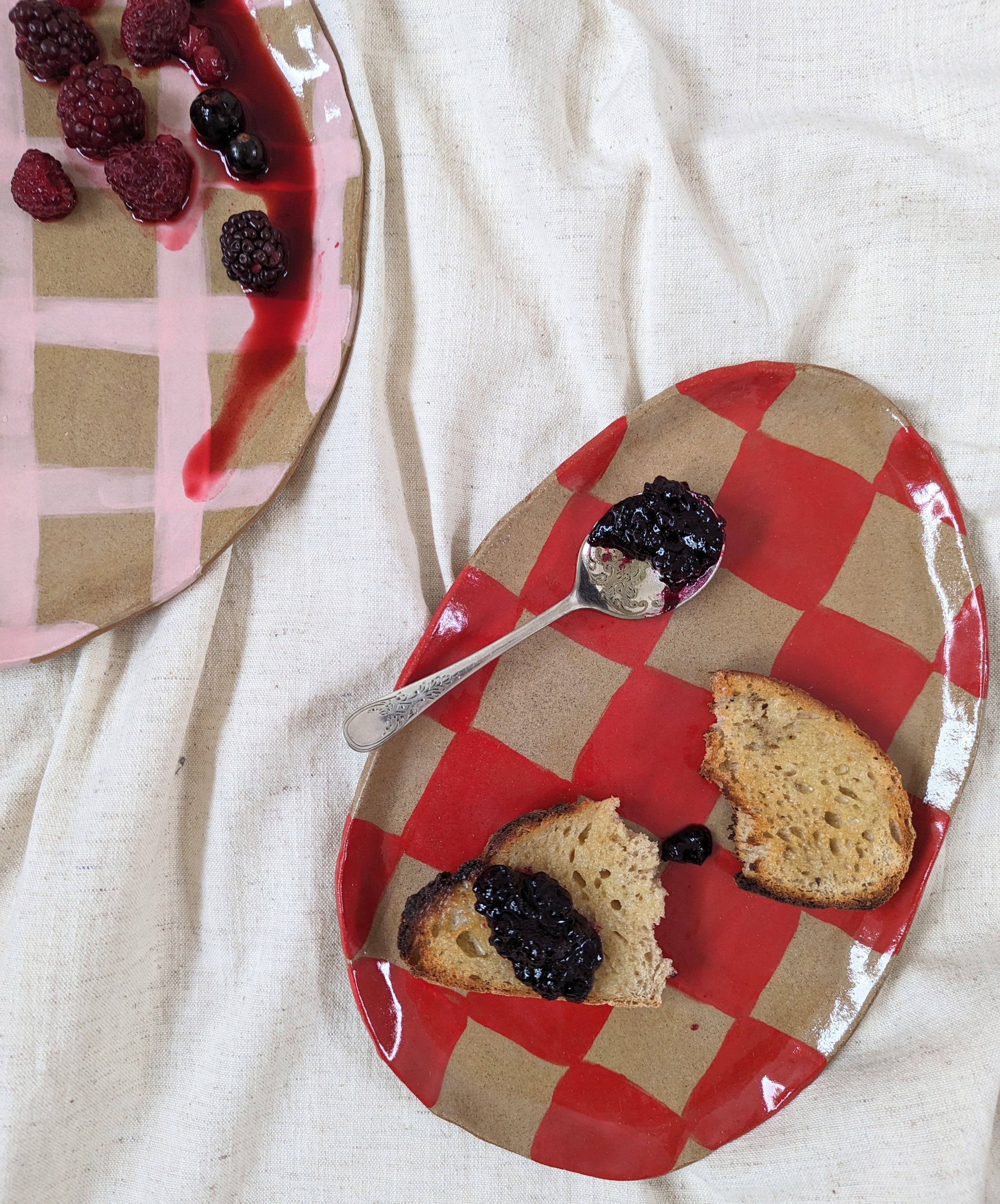 Rosie Gore - Vendita all'ingrosso Piatti da portata - Controlli Rossi3