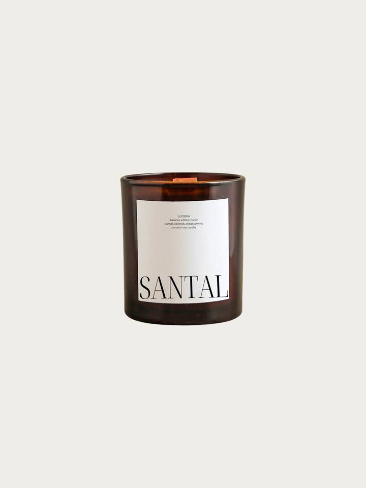 No 02 Santal Candle | Santal Coconut Scented | Soy Wax for wholesale by Luceria Candle Co.