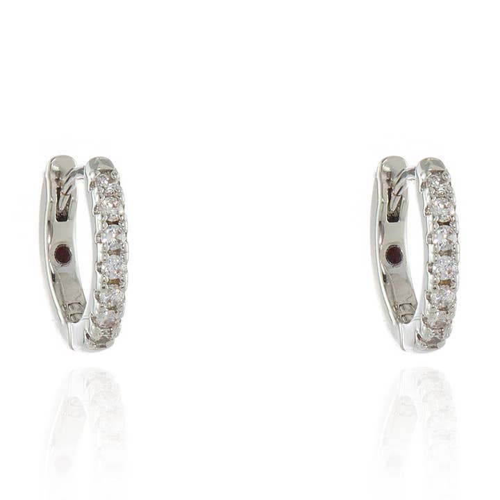 Gidget Huggie 12mm Zilveren Oorring voor wholesale door Cachet London