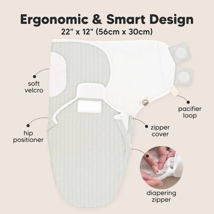 Forest 3pk Soothe Zippy Baby Swaddles 0-3 Months,Newborn Sleep Sack for wholesale on Faire