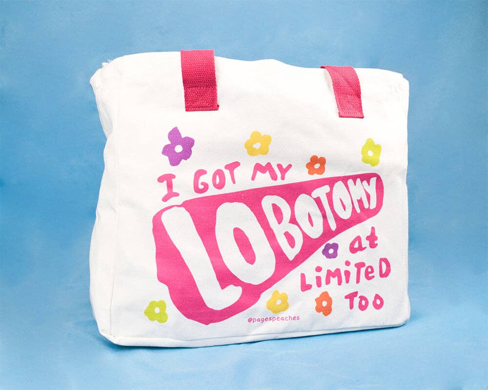 Page's Peaches - Wholesale Tote Bag - Unisex - Lobotomy Tote Bag - Laptop and Water Bottle Pocket4