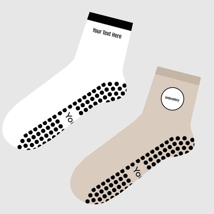 Custom Grip Socks for Studios | Personalized Socks  for wholesale by Paddi Studio