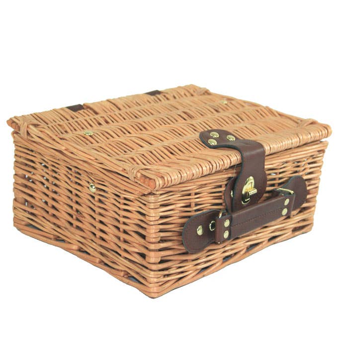 Candi Gifts - Wholesale Basket - 10 x Empty Natural Wicker Hamper Baskets with Lids (12")