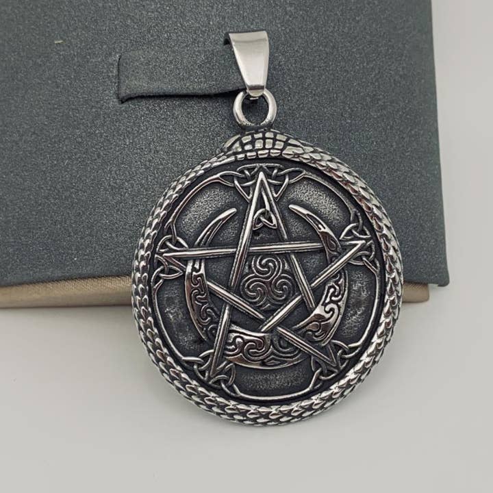 Mio Queena - Wholesale Craft Supplies - Multi style Stainless Steel Viking Life Tree Pendant -MJ/MNP2