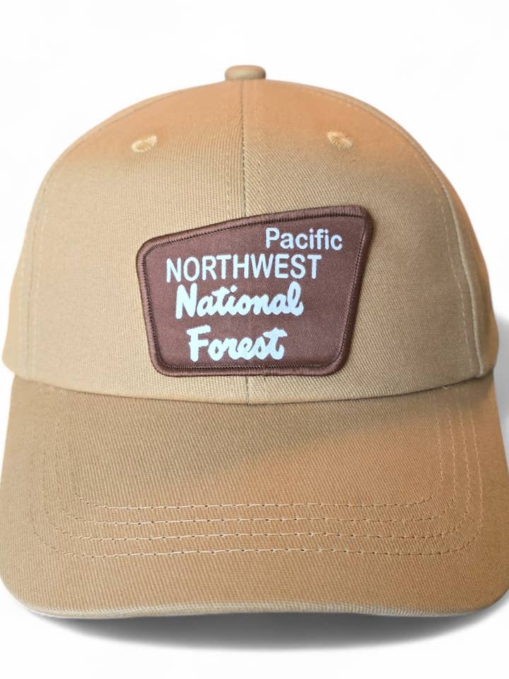 PNW National Forest Dad Hat – Tan Outdoor Cap for wholesale by PNW Apparel