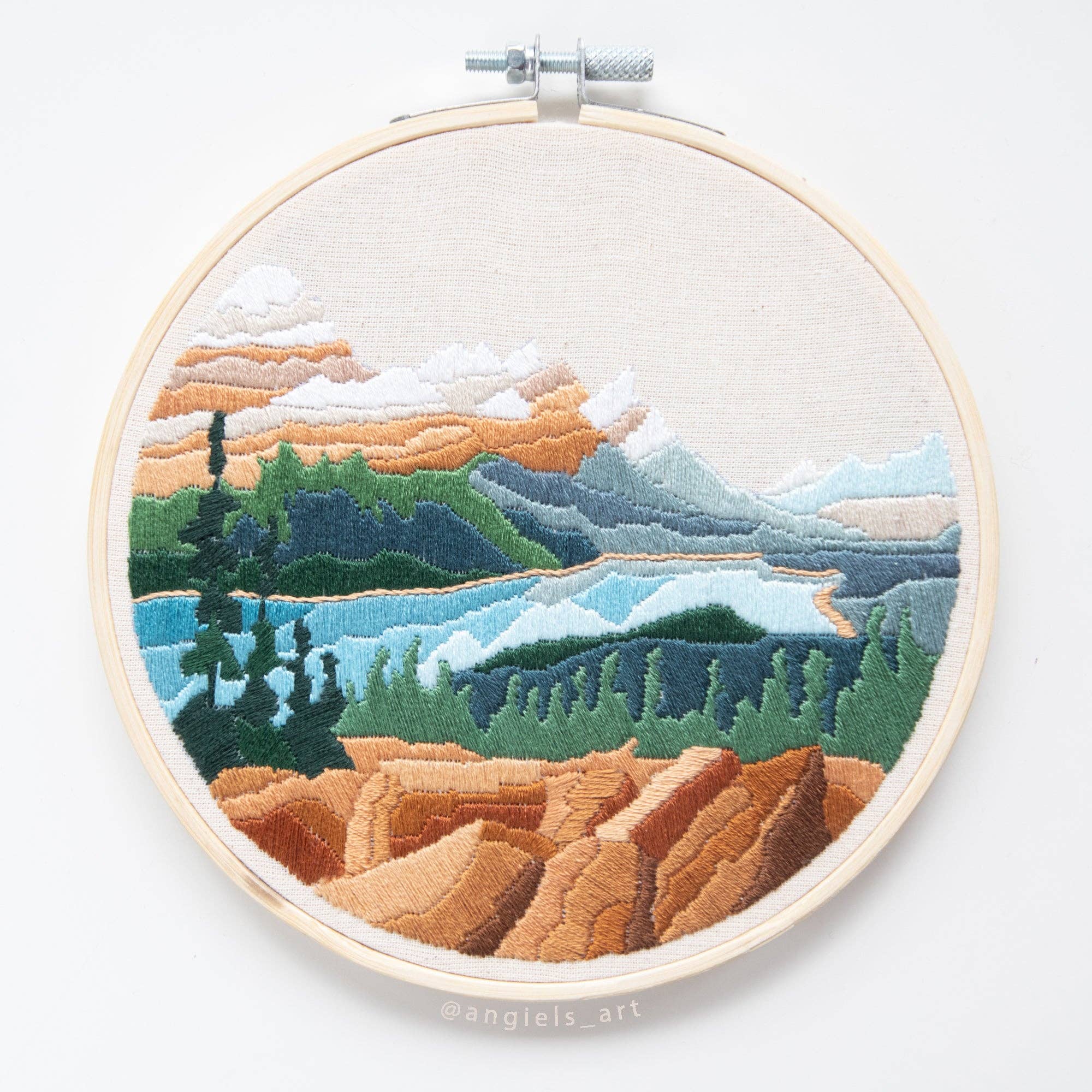 Angiels Art - Wholesale Embroidery/Cross Stitch Supplies - Peyto Lake DIY Embroidery Kit1