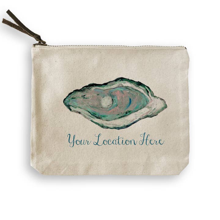 French Graffiti - Wholesale Tea Towel - Aqua Oyster with Location7