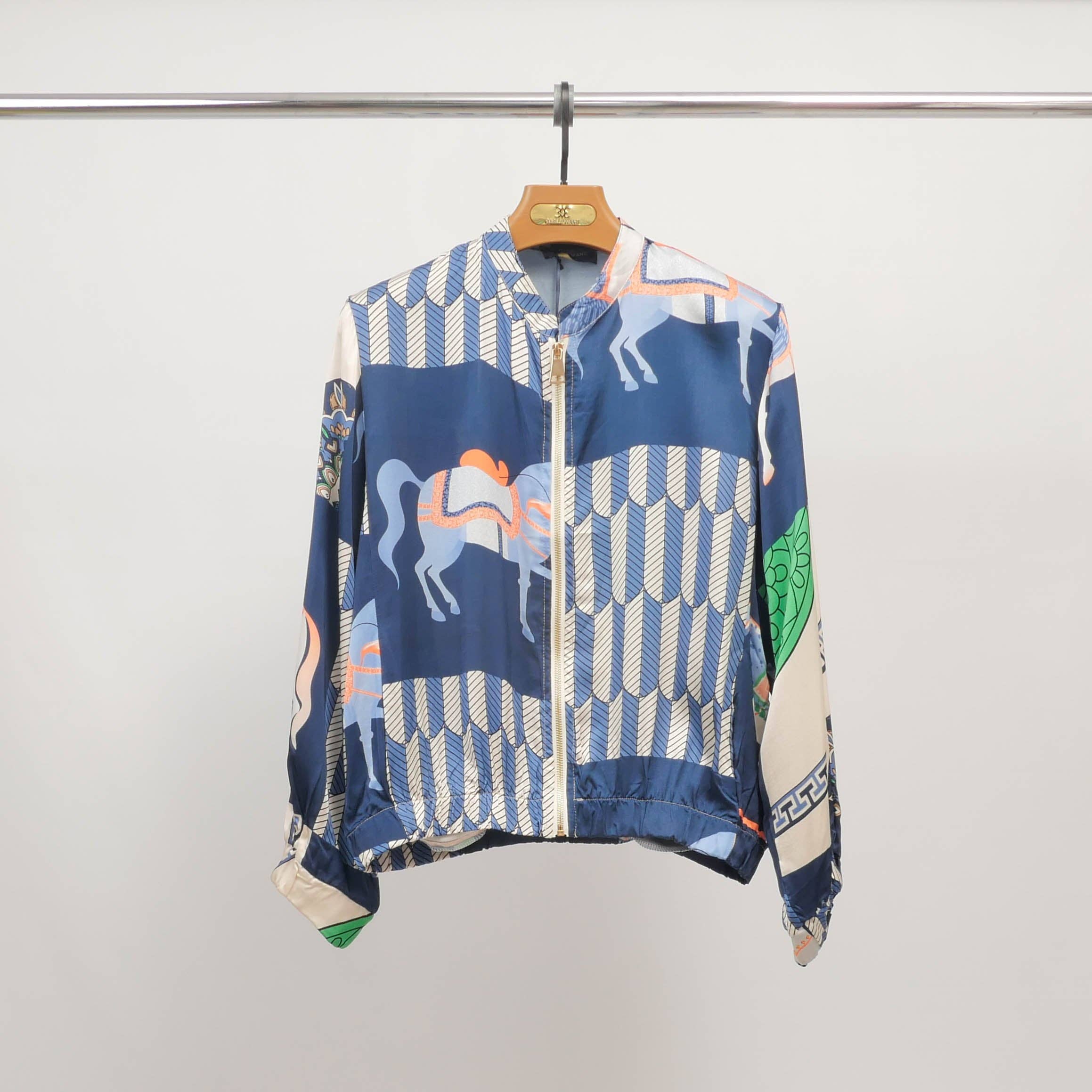 Cecile Wang - Wholesale Jacket - Women's - Horse print jacket in silk viscose KD8772VS-20