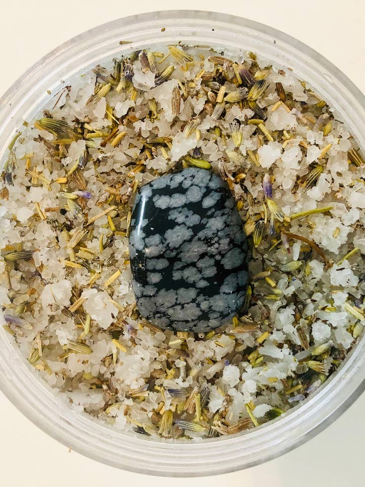 Divine Goddess Foot Soak - Soak with Snowflake Obsidian for wholesale by Vibrations of a Goddess