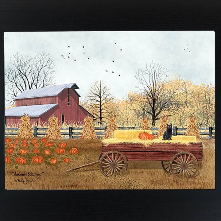 Autumn Blessings By Artist Billy Jacobs Art Framed Print for wholesale by Summer Snow Art