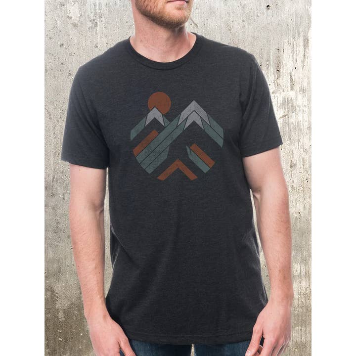 Peak Pattern T-Shirt for wholesale by Black Lantern