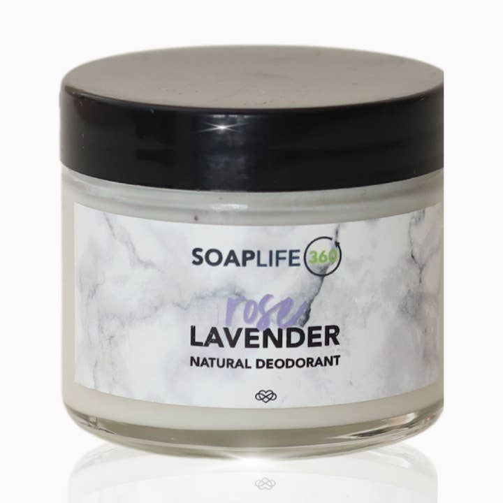 Rose + Lavender Natural Deodorant for wholesale by Soaplife360