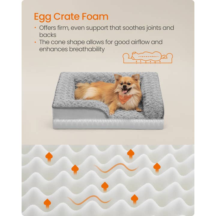 Letto Ortopedico per Cani di Taglia Media - Divano Letto Impermeabile per Cani Grigio per la vendita all'ingrosso da parte di Greenwestons