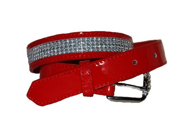 The Mane Dealer – wholesale Belt – Women's – Patent and Crystal Belt0