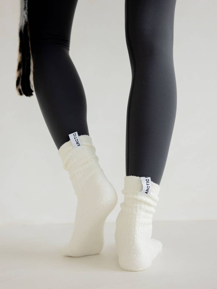 ARCTIC FOX & CO. – wholesale Socks – Women's – Cosy Socks - 100% Recycled - White - AW256