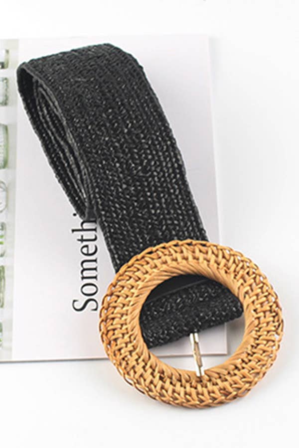 ESLEY – wholesale Belt – Women's – 52469AQK- Simple Round Buckle Belt1