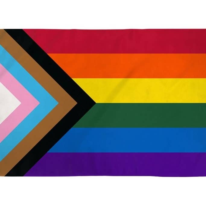 Flags Importer - Wholesale Flag - Progress Pride Flag 3x5ft Poly