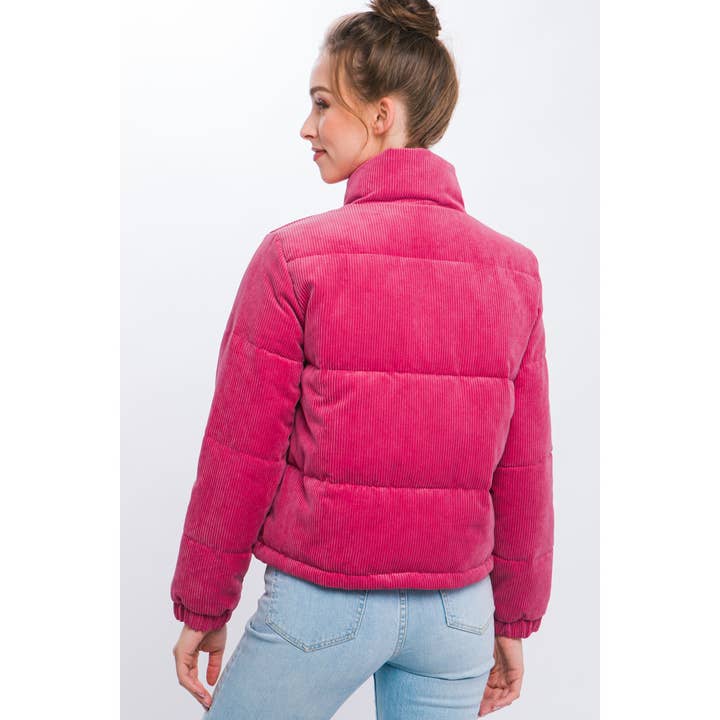 Baie Bleue - Wholesale Jacket - Women's - Corduroy Jacket with Snap Closure3