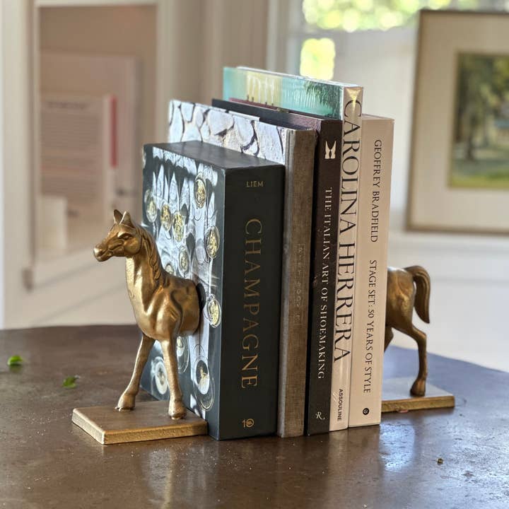 Fox Run Brands - Wholesale Bookend - Fox Run Horse Decorative Bookend Set, 4.5" x 3.75" x 9"