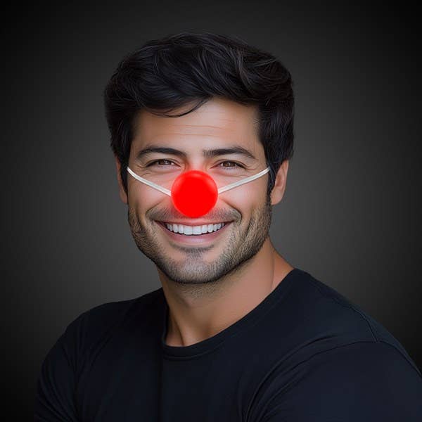 Windy City Novelties - Wholesale Light-Up Toy - Kids & Baby - LED Reindeer Red Noses Retail 24-unit Display Christmas