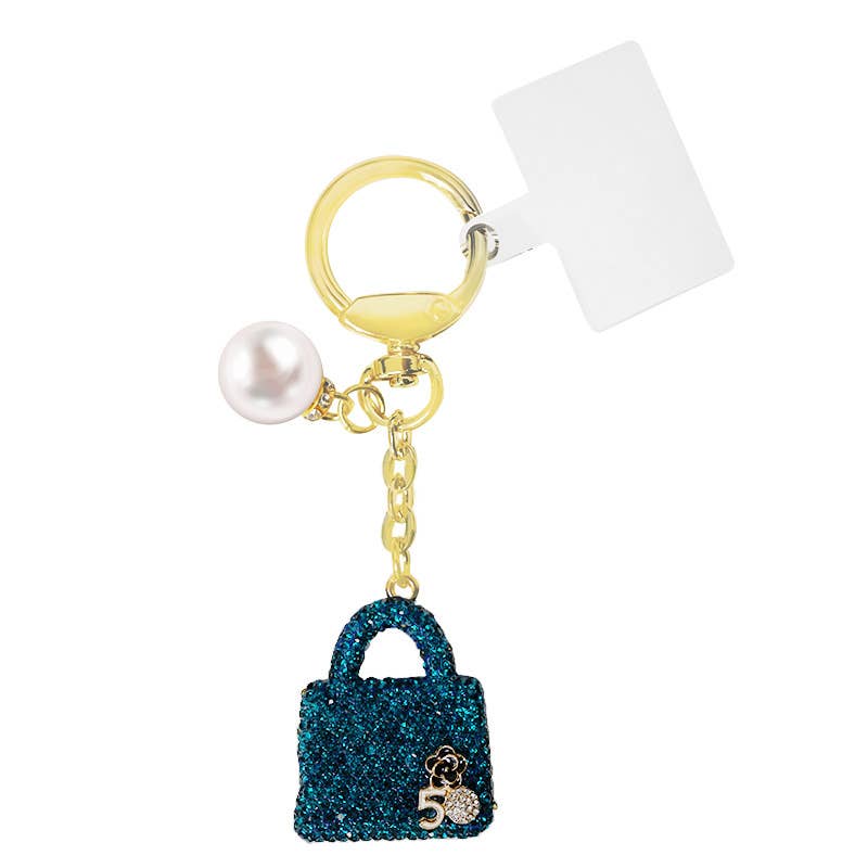 AMORINO SRL - Wholesale Keychain - Women's - BAG KEYCHAIN WITH RHINESTONES - OMQ2472B7836