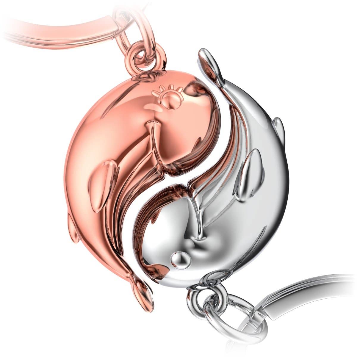 FABACH – Die Schlüsselanhänger-Schmiede - Wholesale Keychain - Unisex - “Moby” whale keychain - romantic partner gift - two keychains for couples girlfriends sisters2