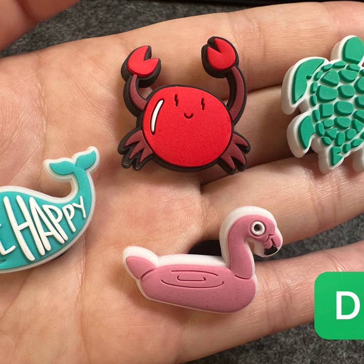 JuliesDecal – wholesale Skotillbehör - Unisex – Smycken för skor med sommarsemester-tema – strand, surfing med mera6