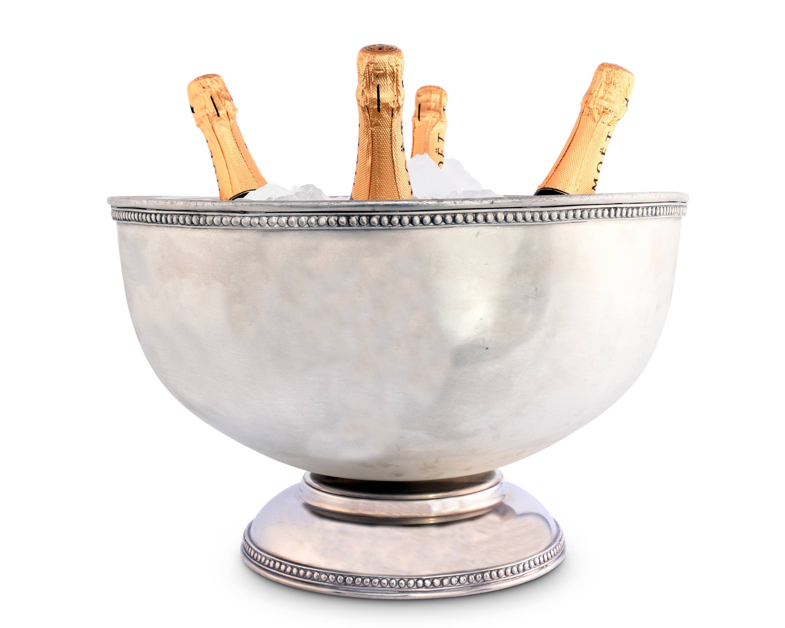 Vagabond House - Wholesale Bowl - Pewter Medici Bead Ice Tub/Punch Bowl1