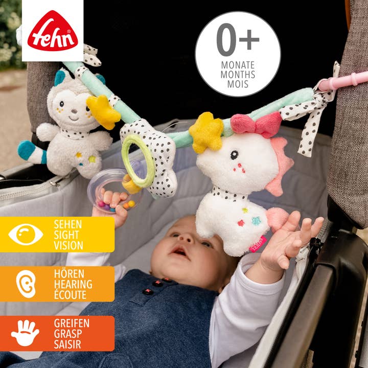 Fehn - Venta al por mayor Juguete móvil para bebé - Cadena para cochecito Aiko & Yuki - cadena móvil para colgar
