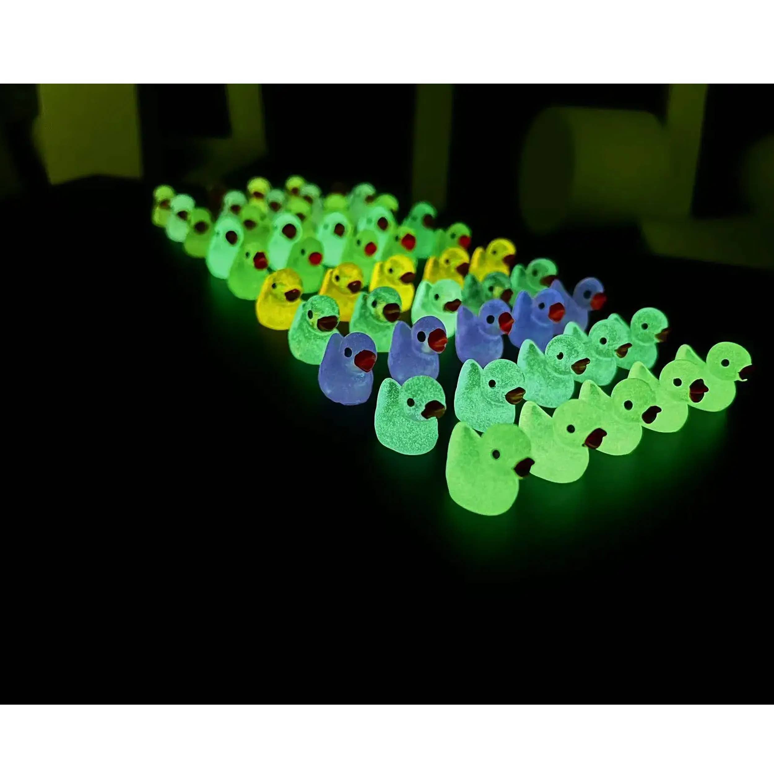 La Bella Monte - Vente Figurine décorative - Mini canards en résine lumineux pour décoration intérieure3