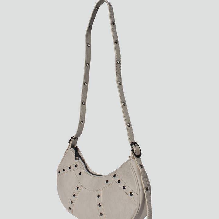 STREET LEVEL - Wholesale Shoulder Bag - Women's - Sofia Studded Baguette Bag2