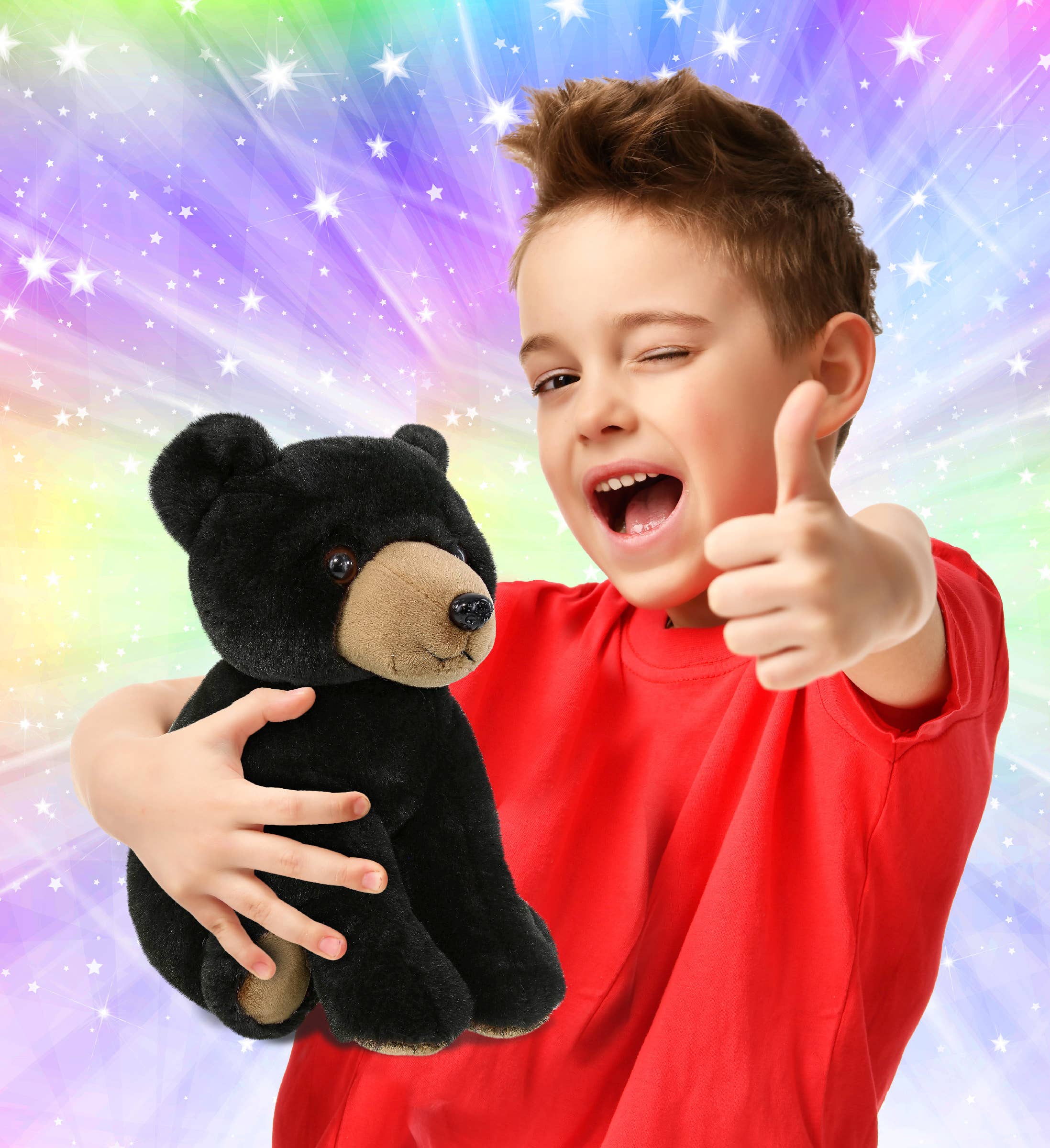Cota Global - Wholesale Stuffed/Plush Toy - Kids & Baby - Super-Soft Plush - Floppy Black Bear 9"1