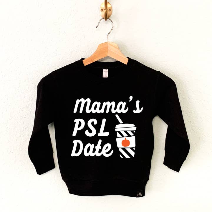 Mama's PSL Date Boy's Fall Sweatshirt Pumpkin Spice for wholesale by Sonrise State