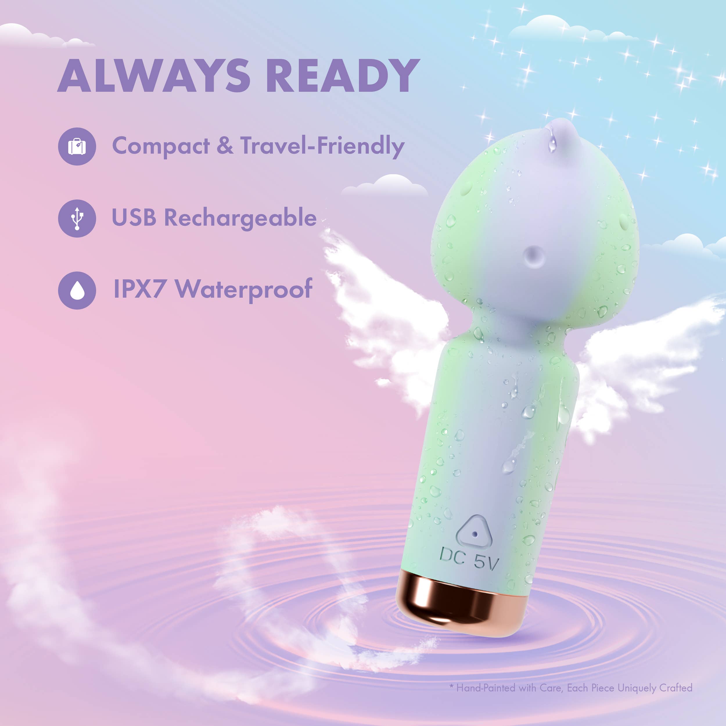 Blush - Wholesale Sex Toy - Play With Me - Unicorn Dreams - Silicone Clitoral Vibrator5