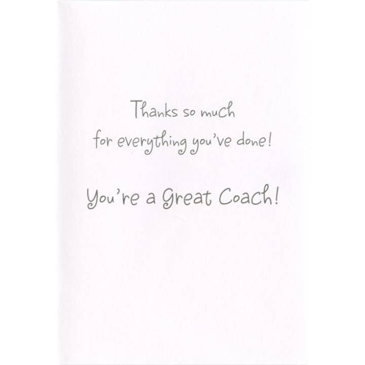DICKENS INC. - Wholesale Thank You Card - Thank You Coach | GRTC | SM | 24890G1