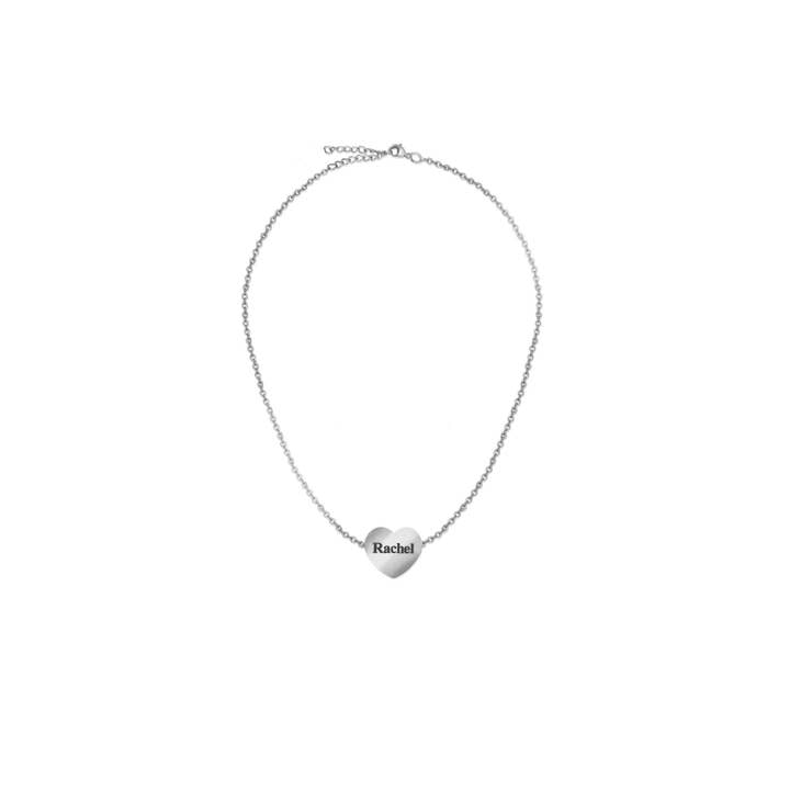 TheHonestJeweler - Wholesale Pendant/Charm Necklace - Adjustable Heart Pendant Engravable Necklace