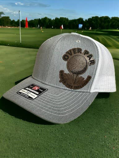Chapeau de golf en cuir Patch 2 pour la vente par MT ENGRAVED