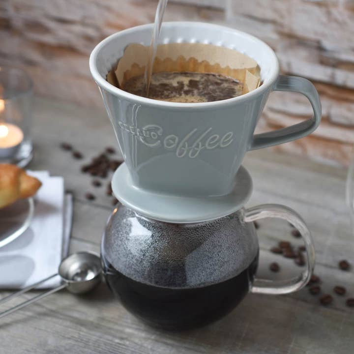 Creano - Venta al por mayor Filtros de café - Filtro de café porcelánico gris piedra