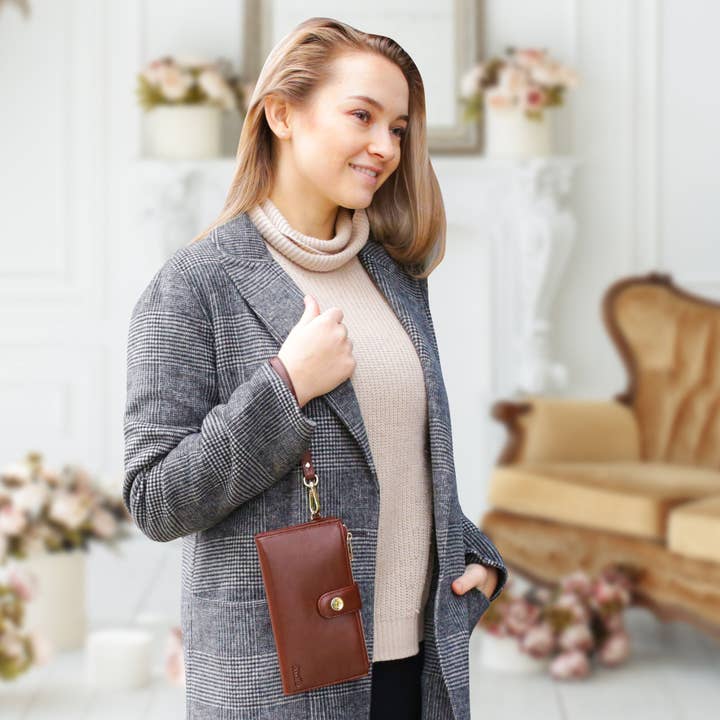 Claasico - Wholesale Phone Wallet - Women's - Women’s RFID wristlet wallet phone holder22