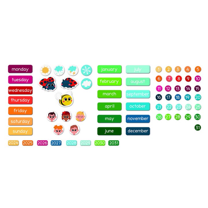 Janod - Wholesale Calendar - Kids & Baby - MAGNETIC CALENDAR1
