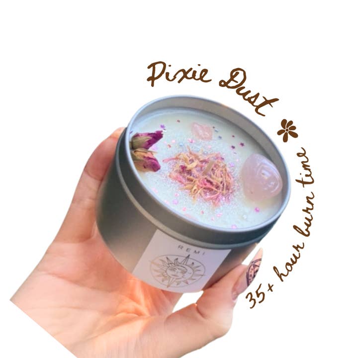 Remi & Mars - Wholesale Jar/filled candle - Pixie Dust Candle ~ Marshmallow Sandalwood0
