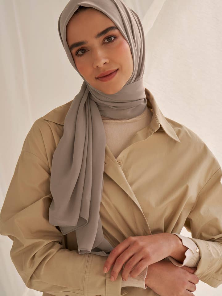 Everyday Chiffon Hijab - Mink for wholesale by Haute Hijab