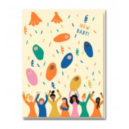 Greeting Card "New Baby" Emma Cooter for wholesale by Bazaar Noir UG